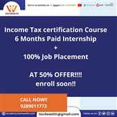 Guaranteed Job with Income Tax Certification Course  Academy Tax4wealth
