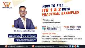 Upto 50 Off on Filing ITR Online  Academy Tax4wealth