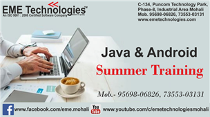 Java Internship in Chandigarhh