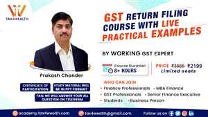 Buy GST Return Filing Online Course. Academy Tax4wealth