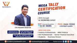 Get Upto 50 Off on Tally Course Online  Academy Tax4wealth