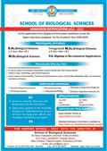 Begin your Higher education in School of Biological Sciences 