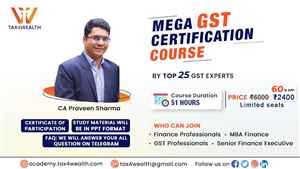 Get GST Certification course onlineMega GST Certification Online