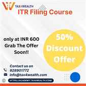 Discount on ITR Filing Course by Academy Tax4wealth