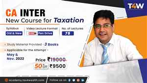 buy Chartered Accountant Online Courses in India.Ademy tax4wealth