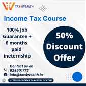 Flash Offer on Job Guaranteed Courses at Academy Tax4wealth