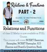 Relations and Functions Class 12 Maths
