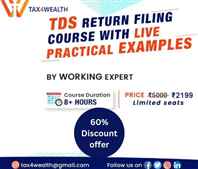 Learn How to File TDS Return Online at Flash Offer by Academy Tax4wealth